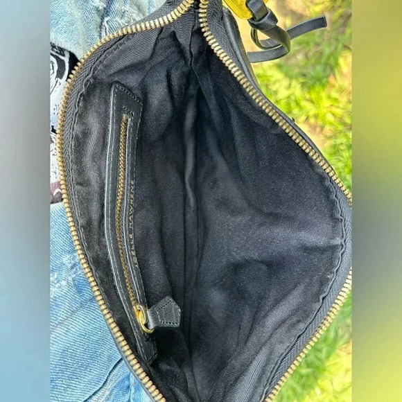 Joelle Hawkins — Take Off Black Pebbled Leather Crossbody  - Picture 5 of 5